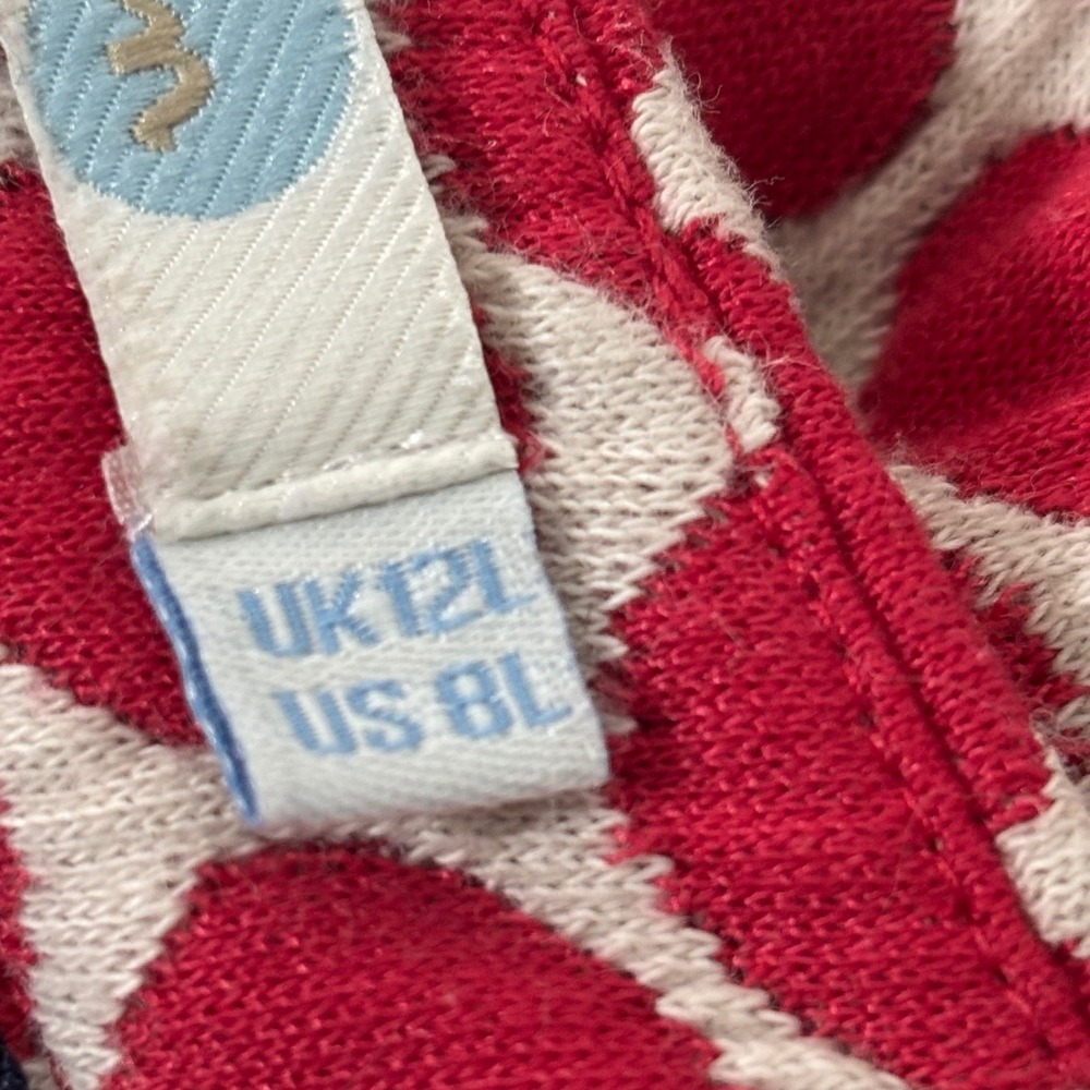 Boden Retro Mod Skirt Twee Polka Dot Pleated Pockets  Preppy Red Womens US 8L - Picture 5 of 10